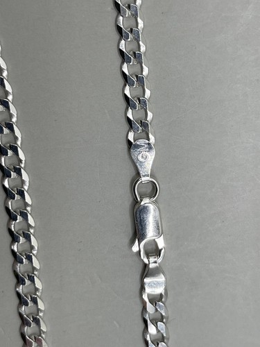925 Sterling Silver Italy P.Lux Cuban Chain Necklace 20" long, 4mm, 11 grams - 第 6/6 張圖片