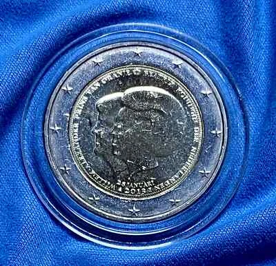 2 Euro Niederlande 2013 - Königin Beatrix und Prinz Wilhelm - St uz - in Kapsel - Bild 1 von 2
