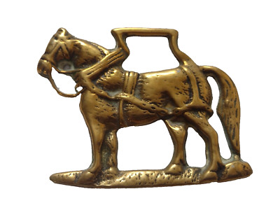 3D Arbeitspferdetrense Medaillon Horse Tack Kamin Deko Vintage Org