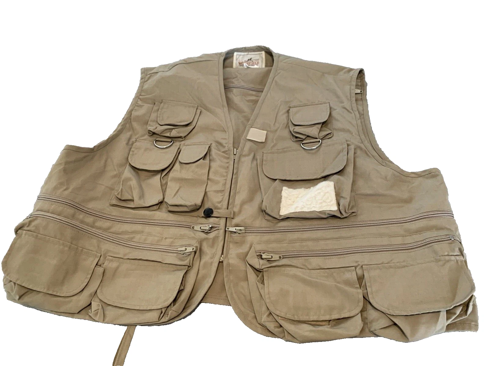 Vintage Fishing Vest Mens Wood Field