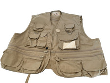 Vintage Fishing Vest Mens Wood Field