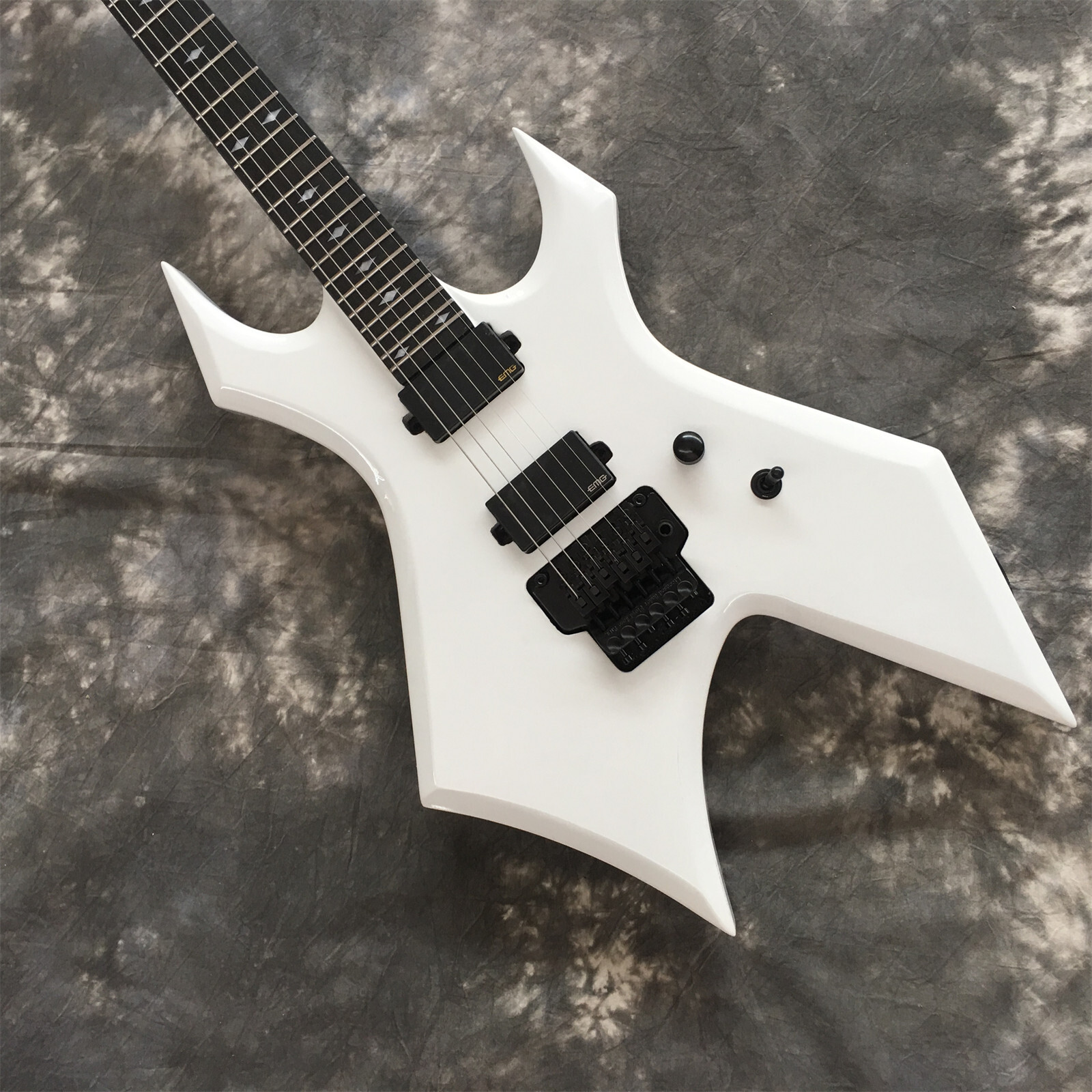 White Warlock Extreme Electric Guitar SolidBody Basswood Body Rosewood Fretboard