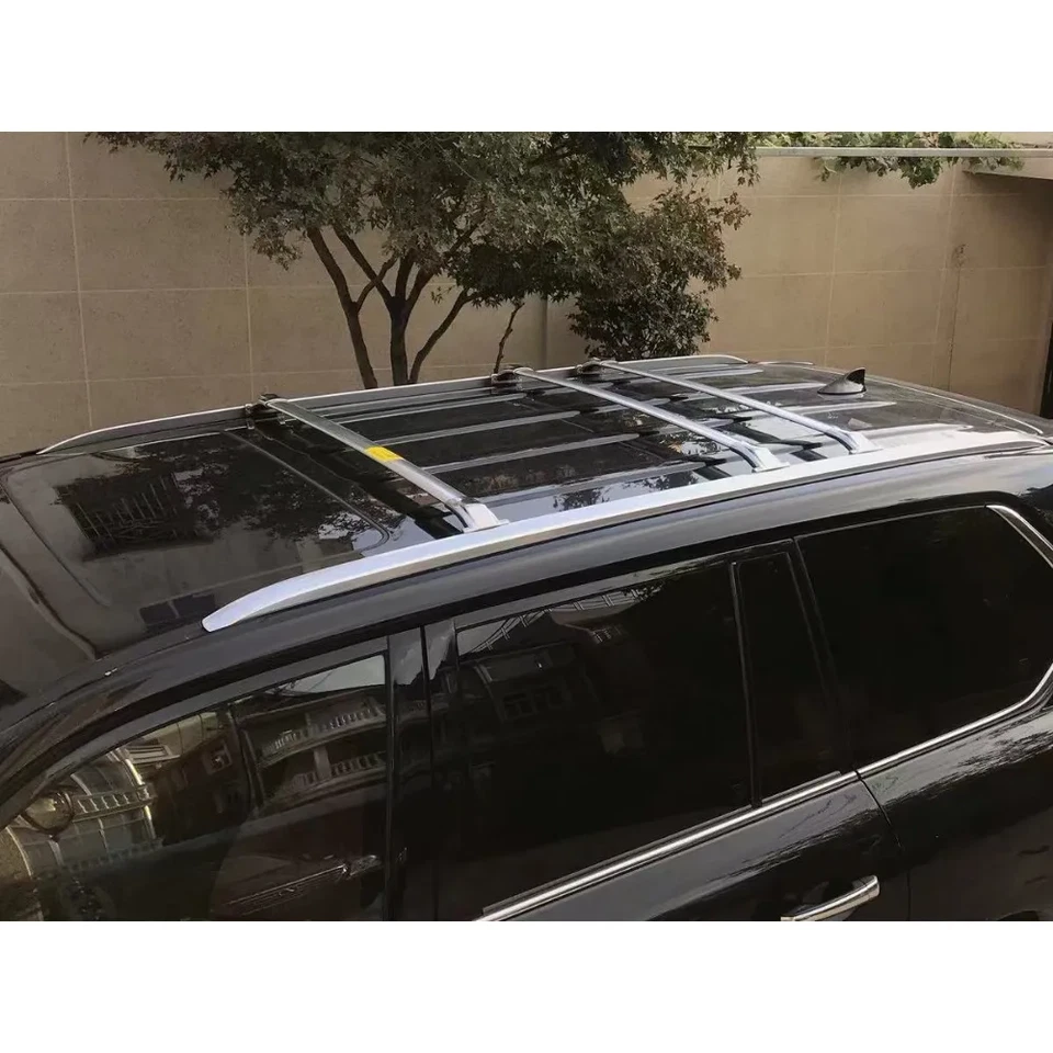 Barra transversal de techo para Lexus LX570 2016-2022 acero inoxidable 3 piezas Foto 2 de 4