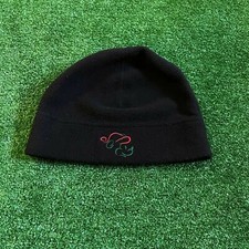 Mickey Mouse Women's Walt Disney World Christmas Black Fleece Beanie Hats OS VTG