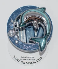 BATH & BODY WORKS DOLPHIN SCENTPORTABLE HOLDER VENT VISOR CLIP CAR FRESHENER
