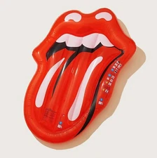 Rolling Stones Deluxe Lie On Pool Float New In Box Inflatable Tongue Water Raft