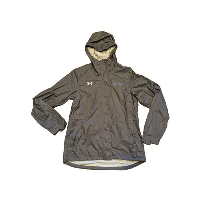 UCLA Jacket Womens Small Rain Hooded Charcoal Gray NICE NYLON Under Armour Storm