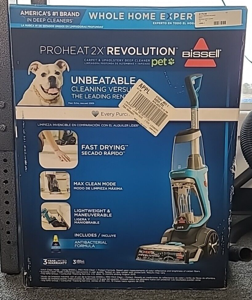 BISSELL® ProHeat 2X® Revolution® Pet Carpet Cleaner OPEN BOX