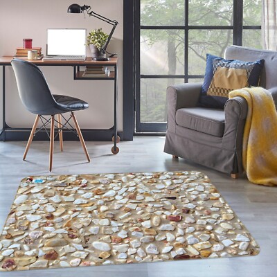 3D White Stone ZHUA3479 Game Non Slip Rug Mat Photo Carpet Zoe