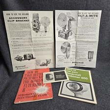 VTG Honeywell STOBONAR 600 Electronic FLASH Manual Brochure Camera Photography