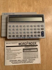 Selectronics Wordfinder HH224 Gray Spell Checker Thesaurus Definitions W/manual