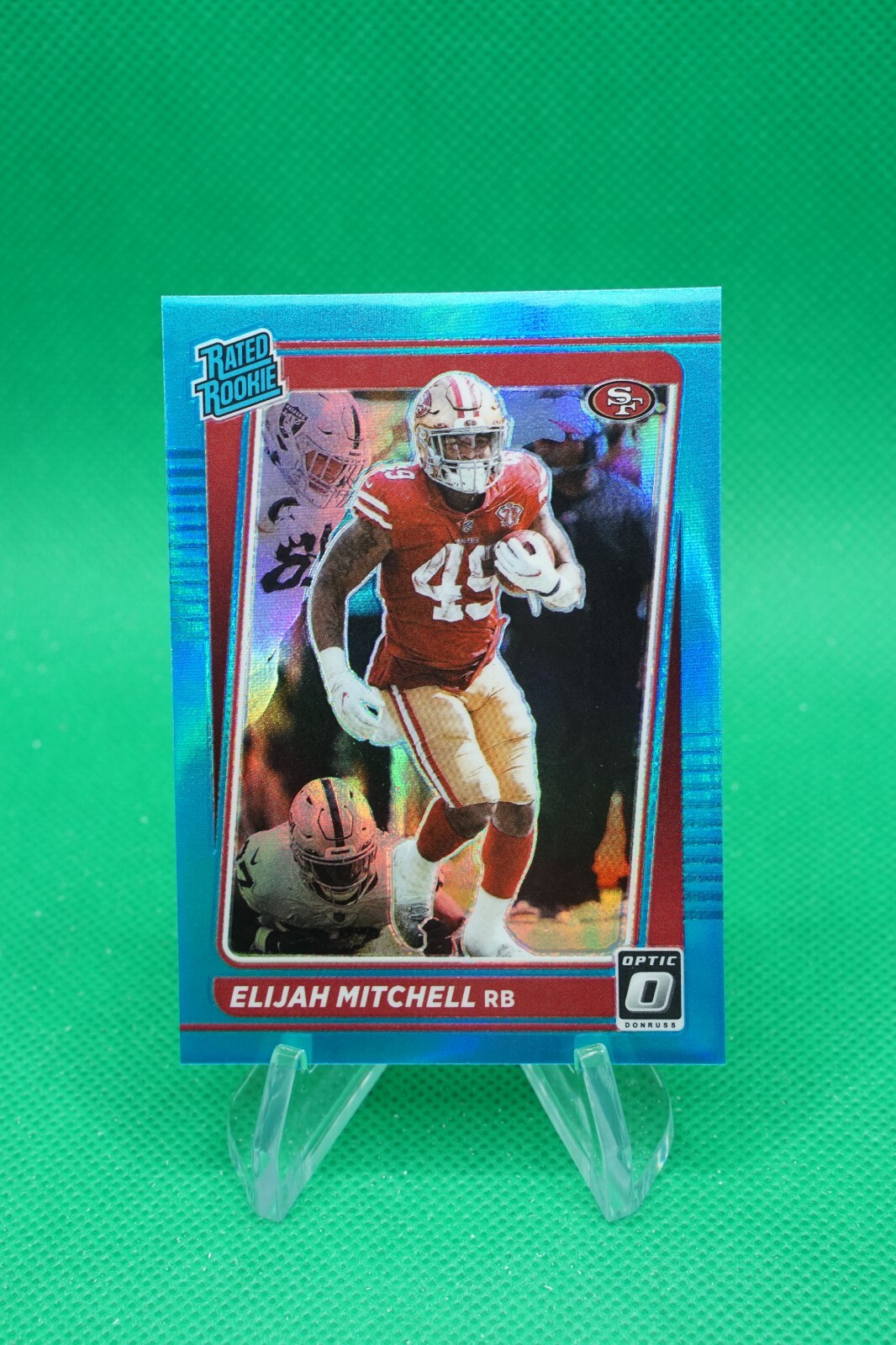 2021 Donruss Optic Rated Rookies Aqua SP /299 #291 Eli Mitchell ES6