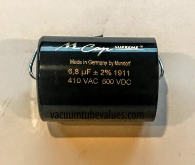 ONE Mundorf MCap Supreme Aluminum Capacitor 6.8 uf 6.80 mfd uf 600VDC