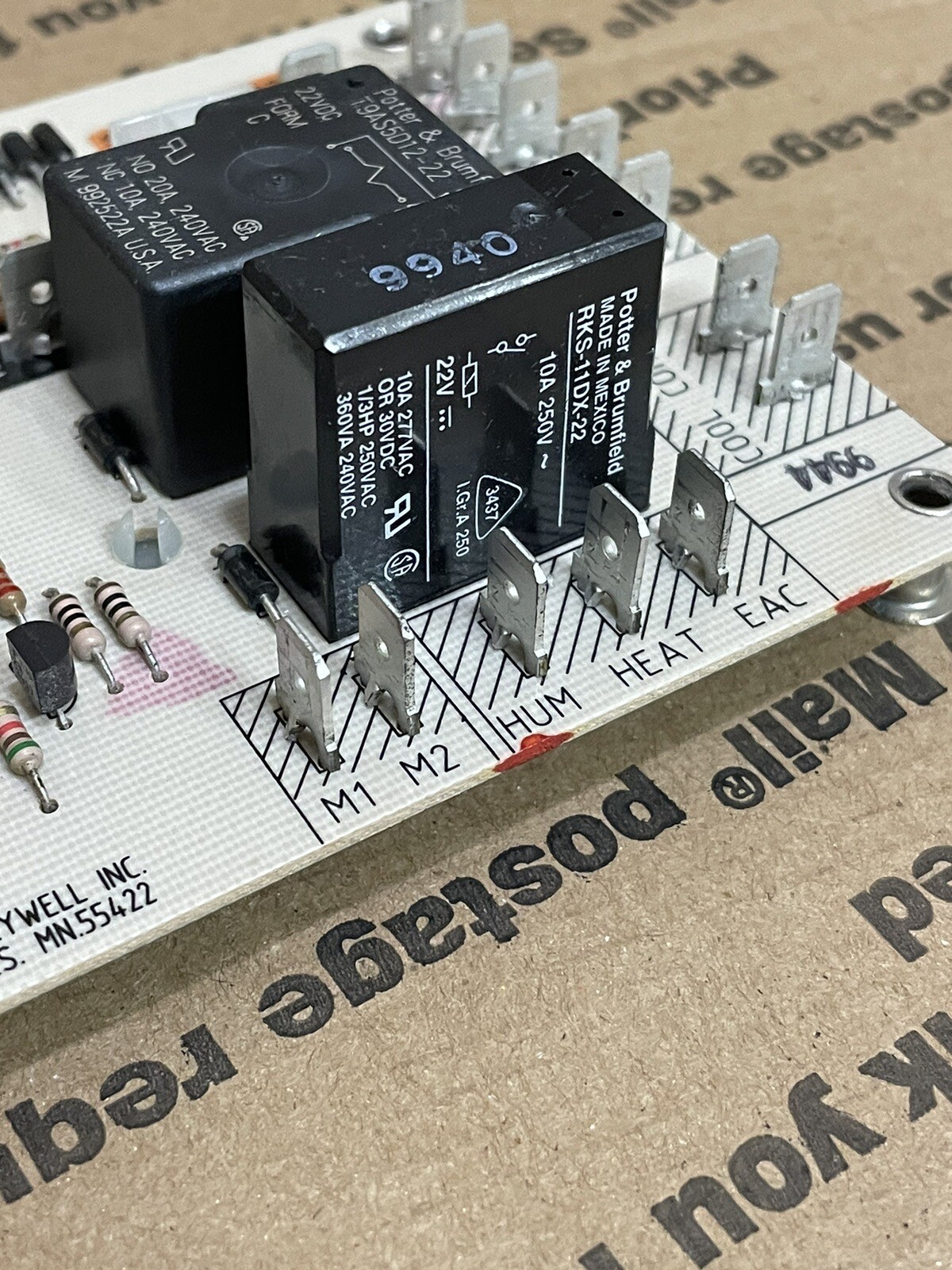 Honeywell ST9160B 1027 Furnace Fan Control Board OEM Concord 44486001