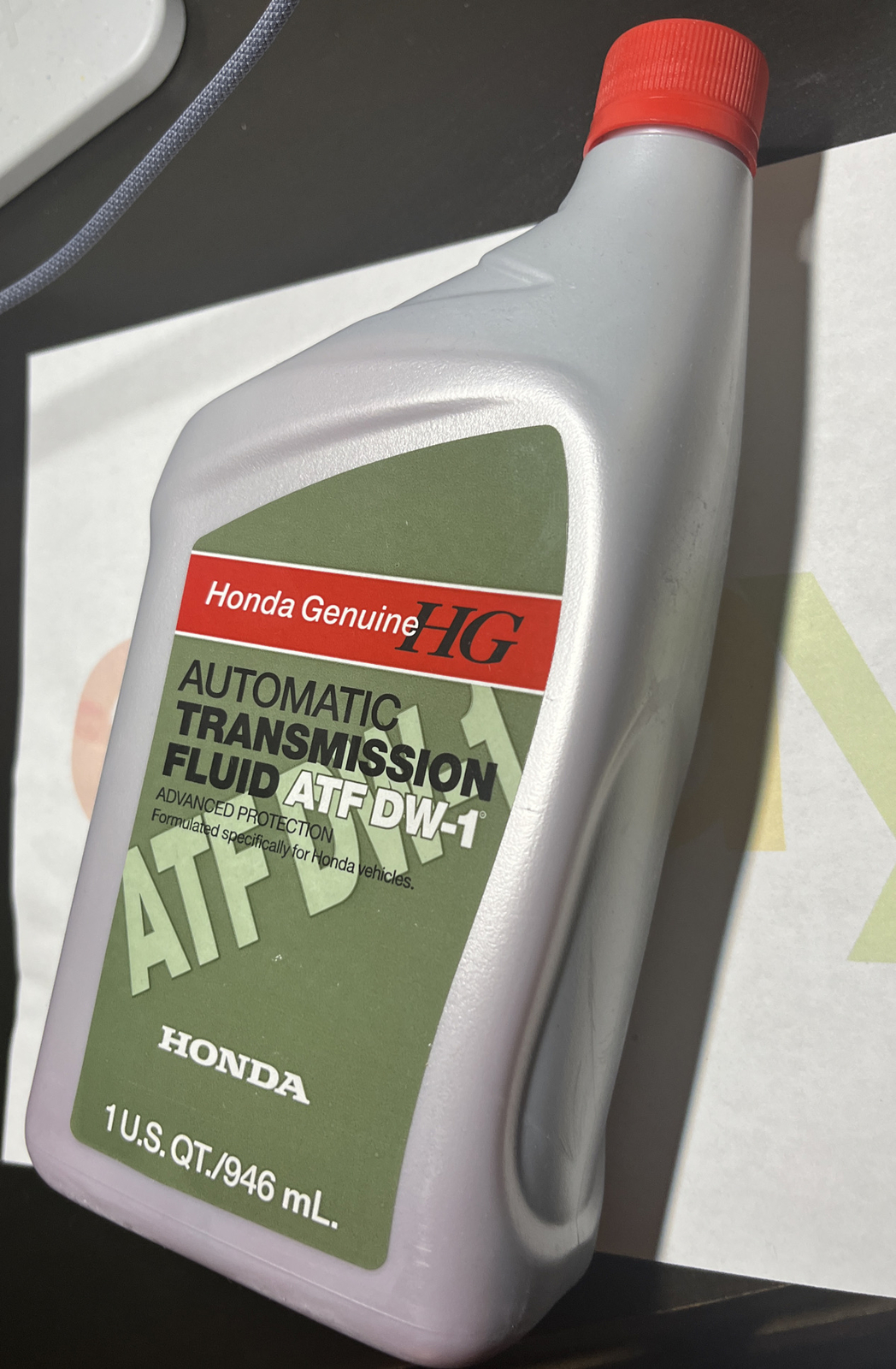 Genuine Honda Fluid 082009008 ATFDW1 Automatic Transmission Fluid 1