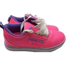 Heelys Pro 20 Hot Pink Skate Shoes Youth Size 3 Sneaker Lace Up Low Top HE100762