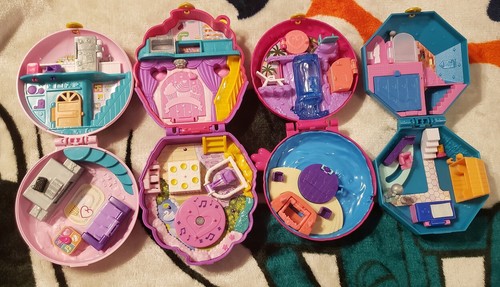 GROSSES KONVOLUT 11 POLLY POCKET Mini Spielsets - fehlende Teile - Bild 2 von 6