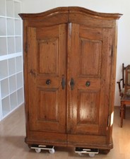 W/ Historischer Bauernschrank Bodensee Barock um 1800 Orig Patina - 180x124x50 /
