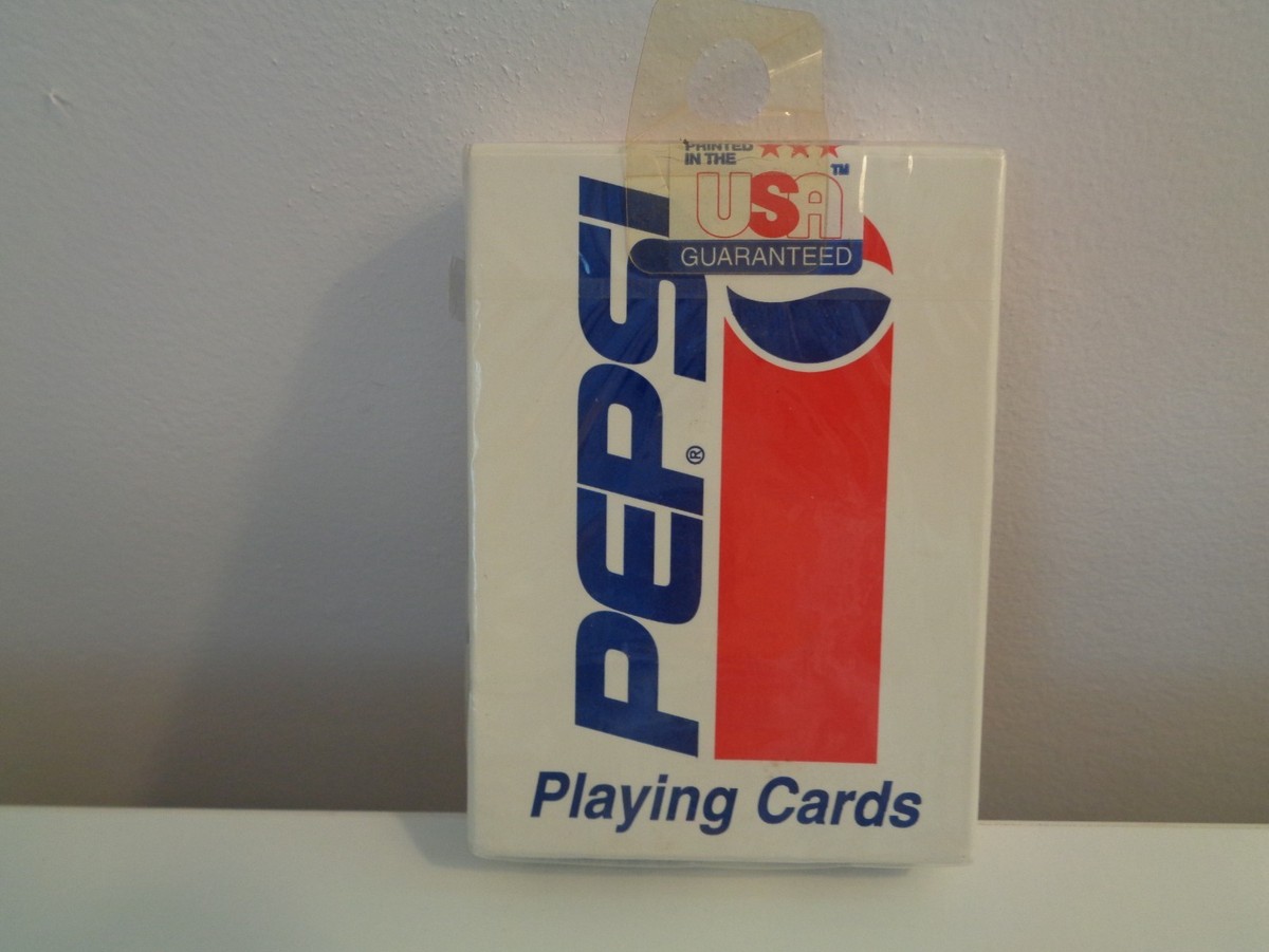 NEW SEALED DECK PEPSI-COLA RETRO BOTTLE CAP DESIGN PLAYING CARDS