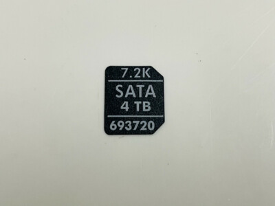 20PCS  693720-001 Fit HP 4TB 7.2K 6G MDL SC 3.5 SATA disk shelf head label