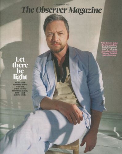 UK Observer Magazine: James McAvoy, Monica Galetti, Anya Hindmarch, 11.12.22 - Picture 1 of 2