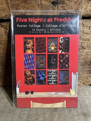 Five Nights At Freddy s Poster Collage - Set Of 12 Mini Posters Pack 4x6in