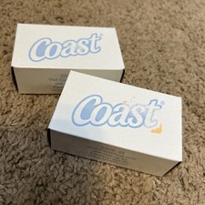 Vintage NEW Coast Bath Bar Deodorant Soap NIP Made in USA Lot Of 2