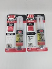 2 PACKS JB Weld 50112 Clear Weld Quick Setting Epoxy 25 Ml- 2 As Shown