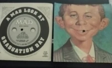 MAD A Mad Look At "Graduation" Mad Magazine FLEXI DISC 1981 Rare 33 1/3 Square 