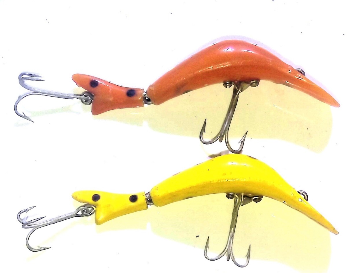 brooks reefer fishing lures LOT 2 BROOKS J-RAY REEFER CRANKBAIT VINTAGE FISHING LURE