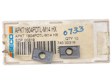  3 PCS Seco APKT 1604PDTL-M14 GRADE: HX CARBIDE INSERTS