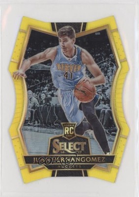 2016 Select Premier Level Neon Yellow Prizm 71/75 Juan Hernangomez Rookie RC 8d4