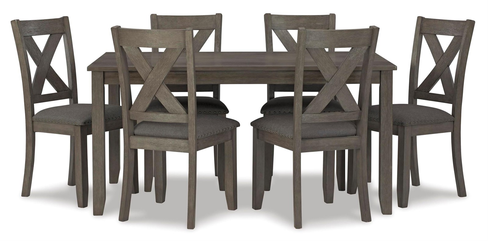 Signature Design by Ashley Caitbrook Gray Dining Table and C
