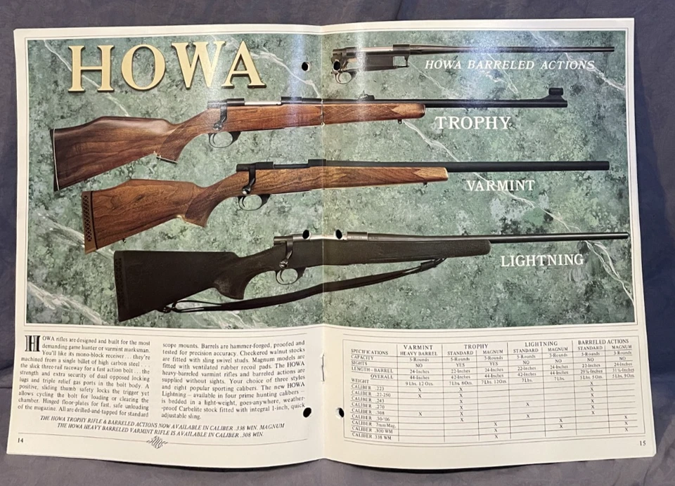 Interarms 1991 firearms catalog Bersa Howa Walther - Image 3 of 4