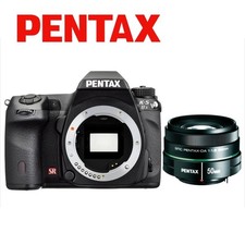 Pentax K-5 IIs DSLR Camera  50mm f/1.8 Lens Set Used Black