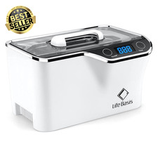 Ultrasonic Cleaner Machine LCD 5 Timer w/Watch Stand for Jewelry Glasses Denture