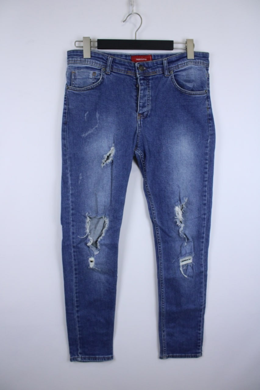 DSQUARED2 Icon 162 Blue Denim Distressed Slim Skinny Jeans Size 36