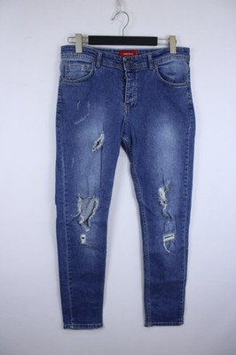 DSQUARED2 Icon 162 Blue Denim Distressed Slim Skinny Jeans Size 36