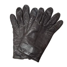 DOLCE&GABBANA - Dark Brown Lambskin Women's Gloves