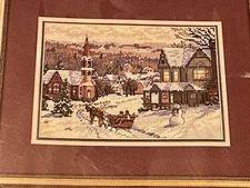 Dimensions Gold Collection Petites "The Sleigh Ride" Counted Cross Stitch Kit