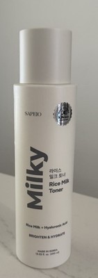 Sapeio Milky Rice Milk Toner Brighten & Hydrate Korea 13.52 fl.oz  NEW!