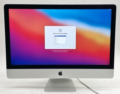 Apple iMac 15,1 A1419 27'' AIO i5-4690 3.50GHz CPU 8GB RAM 1TB Fusion Big Sur