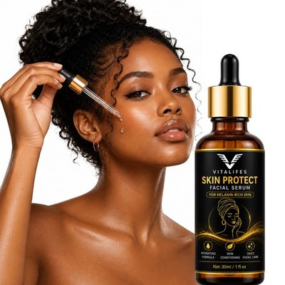 Vitalifes Skin Protect Facial Serum 30ml Hydrating Formula Melanin-Rich Skin
