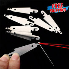 Stainless Steel Needle Threader Embroidery Quick Threading Tool Easy Sewing Aid