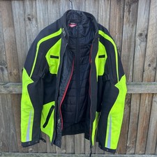 Ducati Tour V2 Hi-Vis Motorcycle Jacket Men’s Size L Armoured Removable Inner