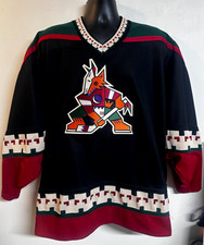NHL CCM Arizona Coyotes Hockey Jersey Men's SZ: L Black  - Used