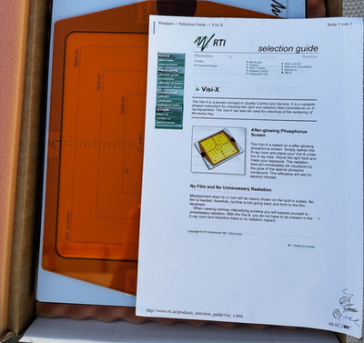 RTI Visi-X Zeichenmaschine transparente Zeichenschablone rechteckig Orange/Weiß