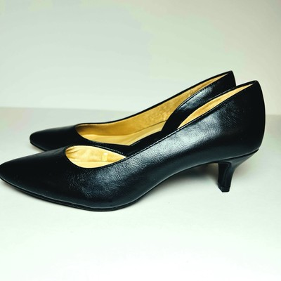 #ad Life Stride Marissa Simply Comfort Pump Black Shoes Kitten Heel Size 6 $30.00