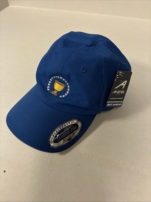 Presidents Cup Blue Special Ahead Edition Golf Hat Classic Cut Adjustable Cap