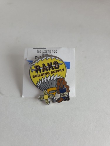 Raks  Building Supply Collectible Enamel Hot Air Balloon Pin Beaver New Mexico